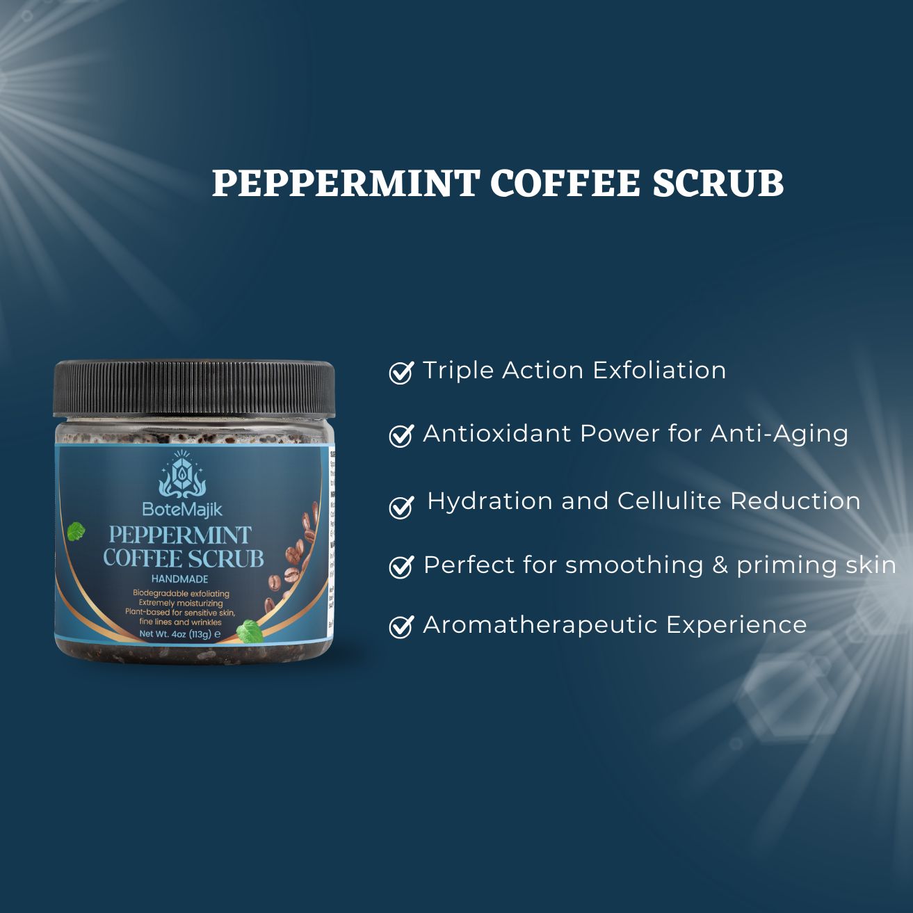 Peppermint Coffee Scrub